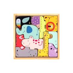 Jouet-Jeux éducatifs-Puzzles-EliNeli - Jouet Puzzle Animaux Pastel