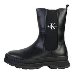 Chaussures-Chaussures fille 23-38-Boots, bottines-Bottine à Zip Calvin Klein Jeans Chelsea - Noir