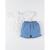 Set blouse imprimé soleils + short denim BLANC 3 - vertbaudet enfant 