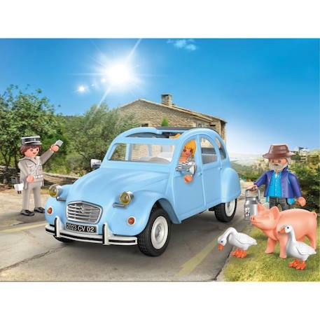 PLAYMOBIL - 70640 - Citroën 2CV - Classic Cars - Véhicule miniature - Blanc - 5 ans et plus BLANC 2 - vertbaudet enfant 