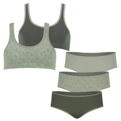 Ensembles brassières et boxers Girl Mode by   Fille ATHENA Vert FILLE  - vertbaudet enfant