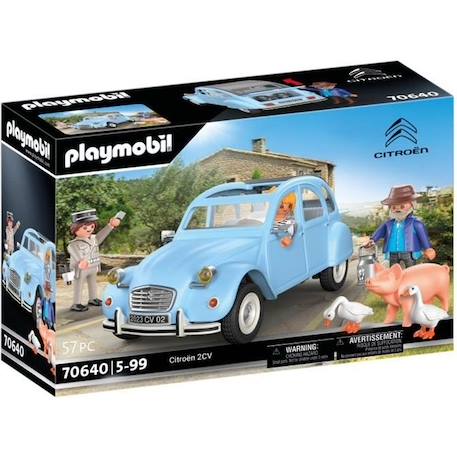 PLAYMOBIL 70640 Citroën 2 CV, Classic Cars, Véhicule miniature de collection, 3 personnages, Dès 5 ans BLANC 1 - vertbaudet enfant 