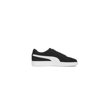 Basket Cuir Junior Puma Smash - Noir/Blanc NOIR 3 - vertbaudet enfant 