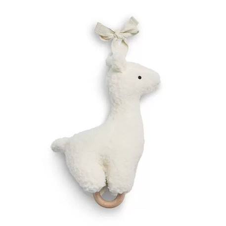 Peluche Musicale Lama Off-White Jollein - Creme - 14 X 7 cm - Bébé - Blanc BLANC 1 - vertbaudet enfant 