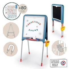 Jouet-Smoby - Tableau Tubes - Double face magnétique et ardoise - Bac amovible - 80 accessoires inclus - Dés 3ans