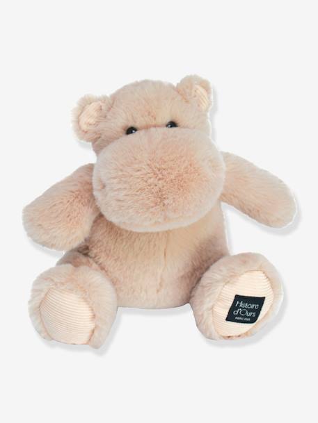 Peluche hippopotame - HISTOIRE D'OURS beige sable+bleu canard+rose poudré 1 - vertbaudet enfant 