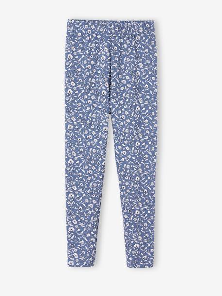 Legging imprimé fille beige+bleu imprimé+rose poudré+vert 4 - vertbaudet enfant 