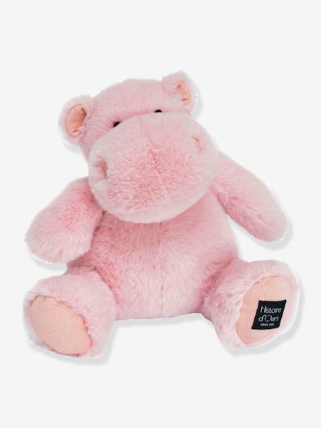 Peluche hippopotame - HISTOIRE D'OURS beige sable+bleu canard+rose poudré 3 - vertbaudet enfant 