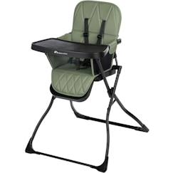 -BEBECONFORT LILY Chaise haute bébé, ultra compacte et légère, confort optimal, de 6 mois à 3 ans, jusqu'à 15 kg, Mineral green
