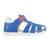 Sandales enfant Geox - Plate Cuir - Modèle Macchia Royal - Type de talon Plat - Scratch - Confort exceptionnel BLEU 2 - vertbaudet enfant 