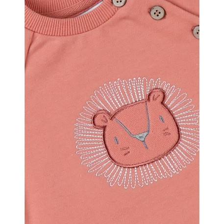 Pull lion terracotta ROSE 3 - vertbaudet enfant 