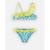 Bikini à imprimés, aqua/citron BLEU 4 - vertbaudet enfant 