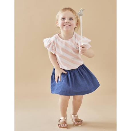 Robe bi-matière BLEU 2 - vertbaudet enfant 