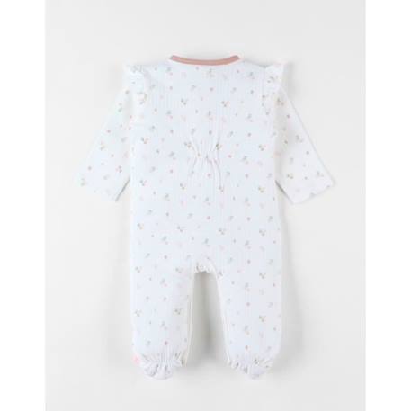 Pyjama 1 pièce fleuri en jersey ROSE 2 - vertbaudet enfant 