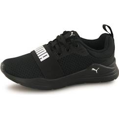 Chaussures-Chaussures fille 23-38-Baskets, tennis-Baskets - Garçon - PUMA - Wired Run - Noir