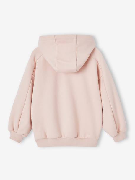 Sweat à capuche motif fantaisie fille marine+rose poudré 5 - vertbaudet enfant 