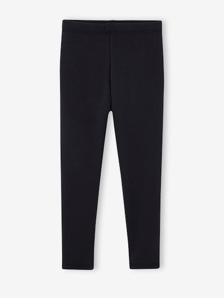 Legging doublé polaire fille noir 1 - vertbaudet enfant 