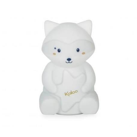 Veilleuse souple - KALOO - Raton Laveur - Rechargeable USB - Couleurs bleu, blanc, rose BLANC 1 - vertbaudet enfant 