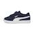 Basket Cuir Junior Puma Smash - Marine/Blanc BLEU 1 - vertbaudet enfant 