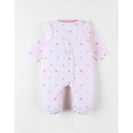 Pyjama 1 pièce papillons en jersey clair ROSE 2 - vertbaudet enfant 