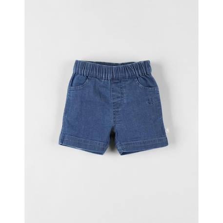 Short bermuda denim BLEU 1 - vertbaudet enfant 