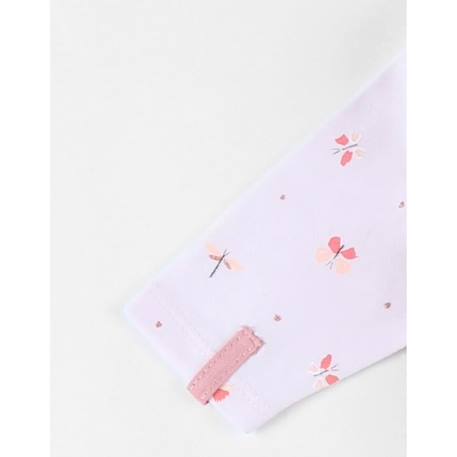 Pyjama 1 pièce papillons en jersey clair ROSE 4 - vertbaudet enfant 