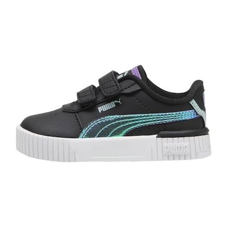 Basket à Scratch Puma Carina - Noir/Vert NOIR 1 - vertbaudet enfant 