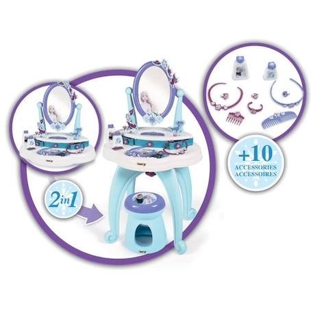 Coiffeuse 2 en 1 Frozen - Reine des Neiges - dès 3 ans BLEU 4 - vertbaudet enfant 