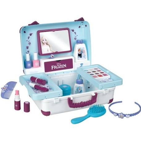 FROZEN Valise beauté - Reine des Neiges - Coiffure, onglerie, maquillage - dès 3 ans BLEU 1 - vertbaudet enfant 