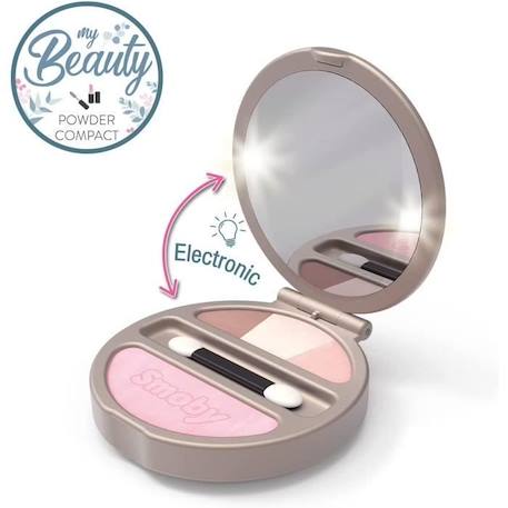 Smoby - My Beauty Powder Compact - Poudrier Factice Lumineux - Miroir - 320151 GRIS 2 - vertbaudet enfant 