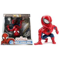 Jouet-Jeux d'imagination-Figurines, mini mondes, héros et animaux-Figurine Spiderman en métal 15cm - SIMBA.DICKIE.GROUP - Metals - Blanc Noir - A partir de 8 ans