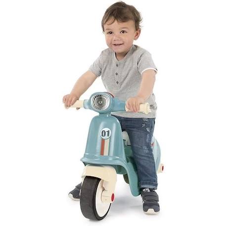 Porteur Scooter - Smoby - Bleu - Pour Bébé de 18 mois - Coffre à jouets sous le siège - L‎64,5 x l34 x H47,5 cm BLEU 2 - vertbaudet enfant 