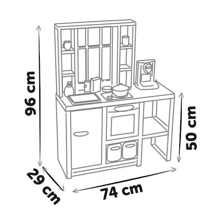 Cuisine pour enfants Smoby Loft avec 32 accessoires, design industriel, dès 3 ans MARRON 6 - vertbaudet enfant 