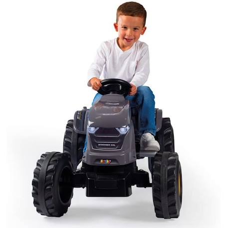 Tracteur à pédales Smoby Stronger XXL + Remorque - Gris GRIS 5 - vertbaudet enfant 
