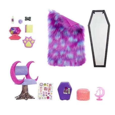 Monster High-Chambre de Clawdeen Wolf-Coffret HHK64 VIOLET 2 - vertbaudet enfant 