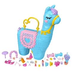 -Polly Pocket - Sac Lama Surprises - Grand Coffret - Multicolore - 4 ans et +