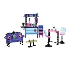 Jouet-Poupons et poupées-Poupées mannequins et accessoires-Coffret décor de café : Au Cercueil Gourmand - Figurine Monster High - 4 ans et +