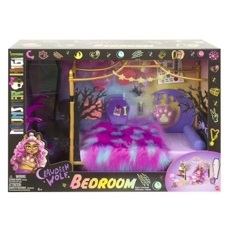 Monster High-Chambre de Clawdeen Wolf-Coffret HHK64 VIOLET 3 - vertbaudet enfant 