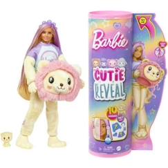 Jouet-Barbie® Poupée Barbie Cutie Reveal Lion T-Shirt Confort - Poupée mannequin - 3 ans et +