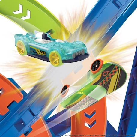 Hot Wheels - Cyclone Crash - Playset Circuit Mini Véhicules - Booster motorisé - 5 ans et + ORANGE 5 - vertbaudet enfant 