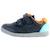 Basket Clarks enfant - CLARKS - Rex Quest T - Navy combi - Scratch - Confort exceptionnel BLEU 1 - vertbaudet enfant 