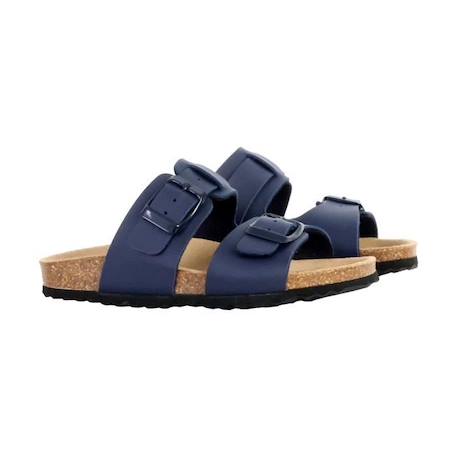 Mules Cuir Geox Ghita - Navy BLEU 3 - vertbaudet enfant 