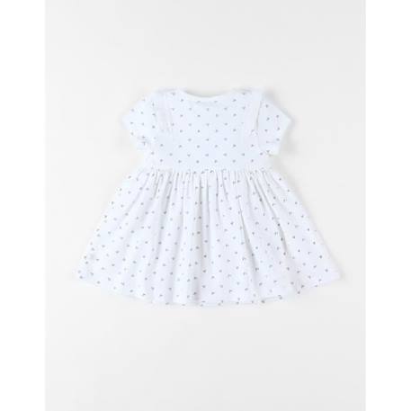 Robe imprimé fleuri en jersey BLANC 2 - vertbaudet enfant 