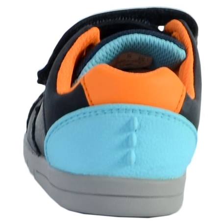 Basket Clarks enfant - CLARKS - Rex Quest T - Navy combi - Scratch - Confort exceptionnel BLEU 3 - vertbaudet enfant 