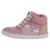 Basket Montante Cuir Enfant Clarks City Flake - CLARKS - Blanc - Version haute - Rond - Confort exceptionnel ROSE 1 - vertbaudet enfant 