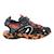 Sandales enfant Geox Juniors Borealis Noir/Rouge - Marque GEOX - Fermeture à scratch - Confort exceptionnel NOIR 2 - vertbaudet enfant 