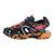 Sandales enfant Geox Juniors Borealis Noir/Rouge - Marque GEOX - Fermeture à scratch - Confort exceptionnel NOIR 1 - vertbaudet enfant 