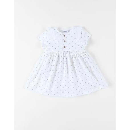 Robe imprimé fleuri en jersey BLANC 1 - vertbaudet enfant 