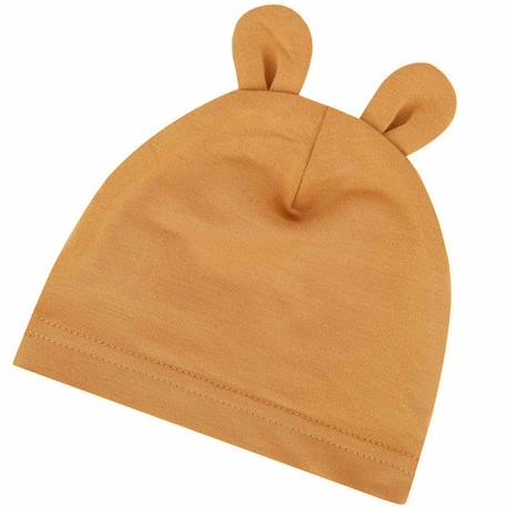 Bonnet ourson bébé en bambou, Uni BLANC 1 - vertbaudet enfant 