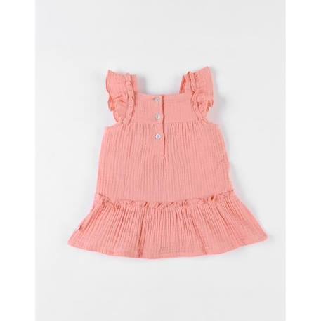 Robe évasée en mousseline de coton BLEU 2 - vertbaudet enfant 